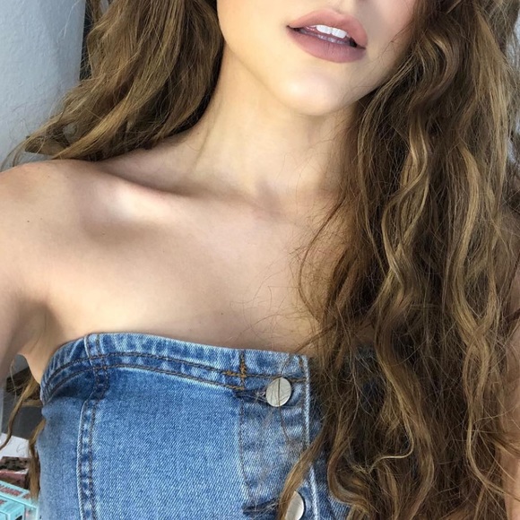Denim tube top - Picture 2 of 2